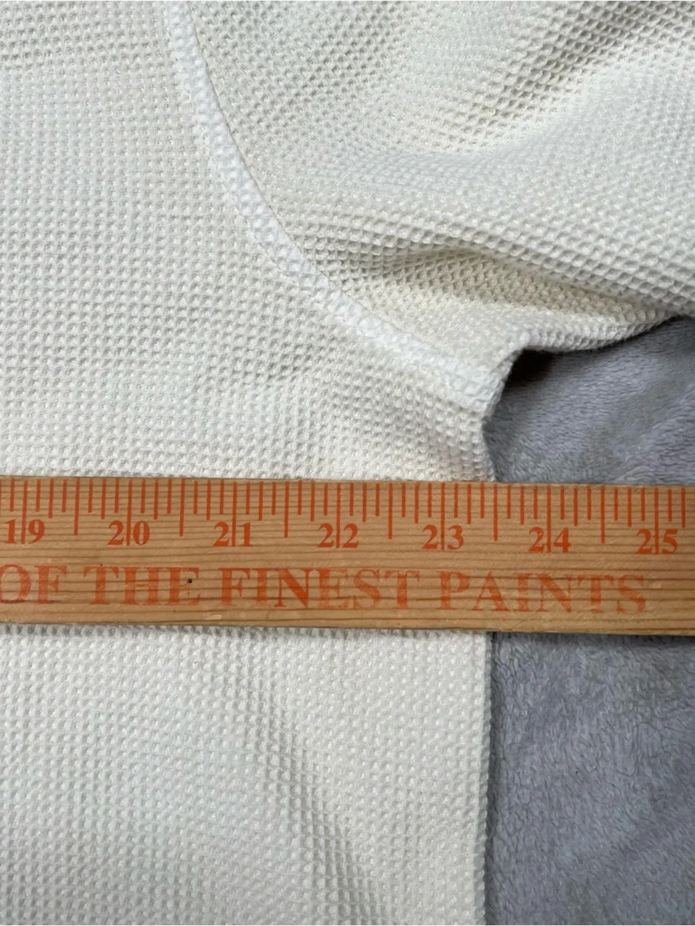 J Crew Oarsman Waffle Knit Rugby Polo Mens L Cream Thermal Preppy L/S Shirt